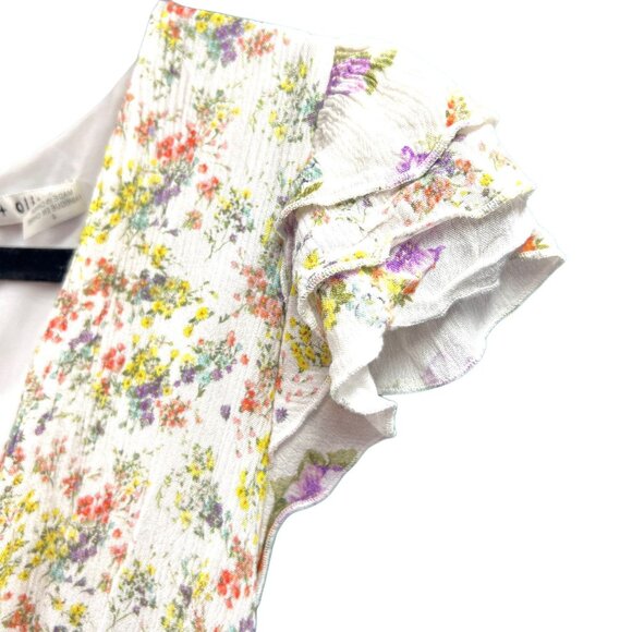 Alice + Olive Mariska Floral Skort Romper Ruffled Full Zip Mini Short Jumpsuit - Picture 9 of 12